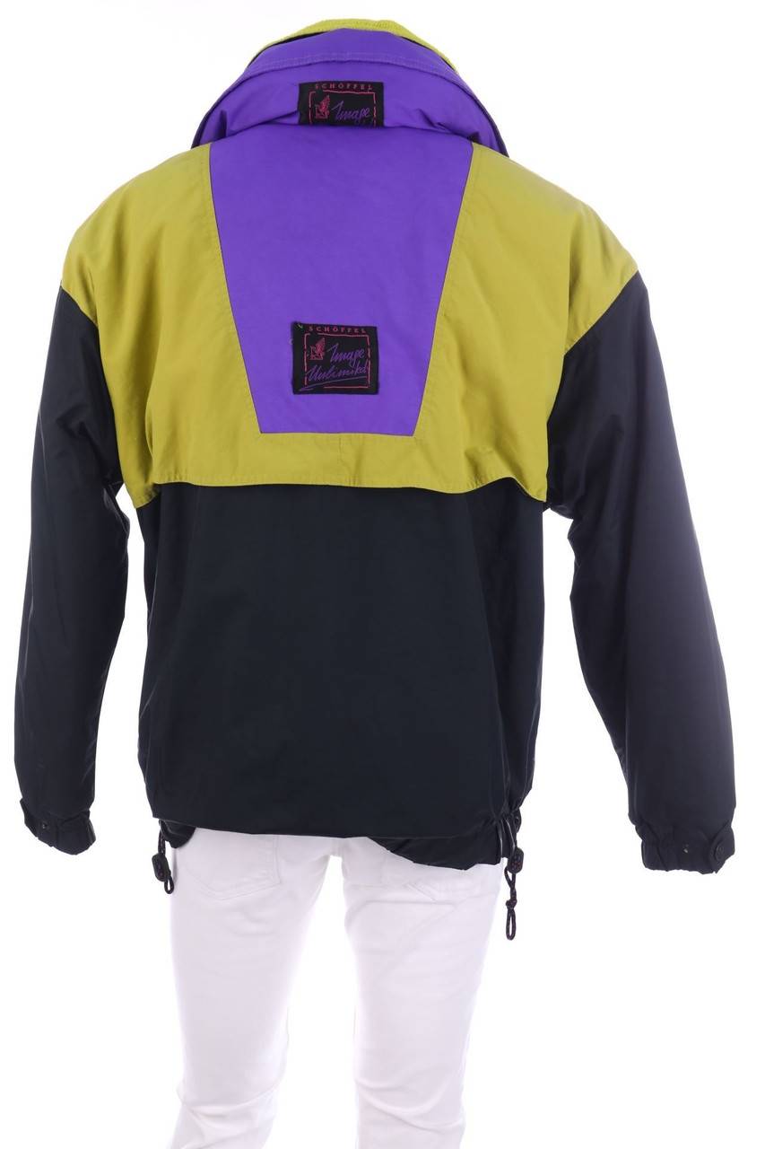 Carou Schöffel Vintage-Windbreaker-Jacke Mit Logo-Badge