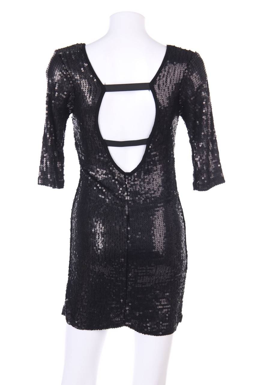 Carou SECONDHAND Pailletten-Party-Kleid mit tiefem Rückenausschnitt