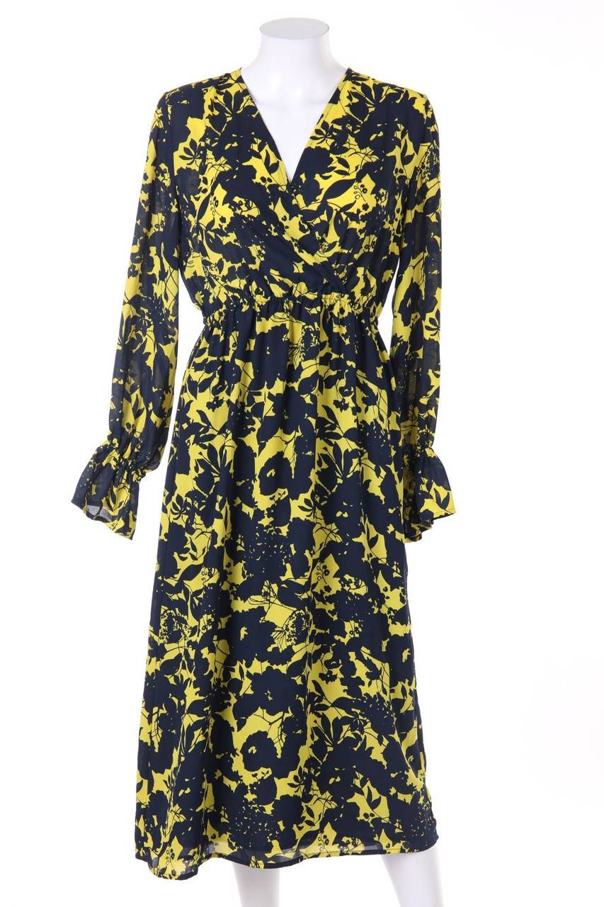 Carou SELECTED FEMME Sommer-Midikleid mit floralem Muster