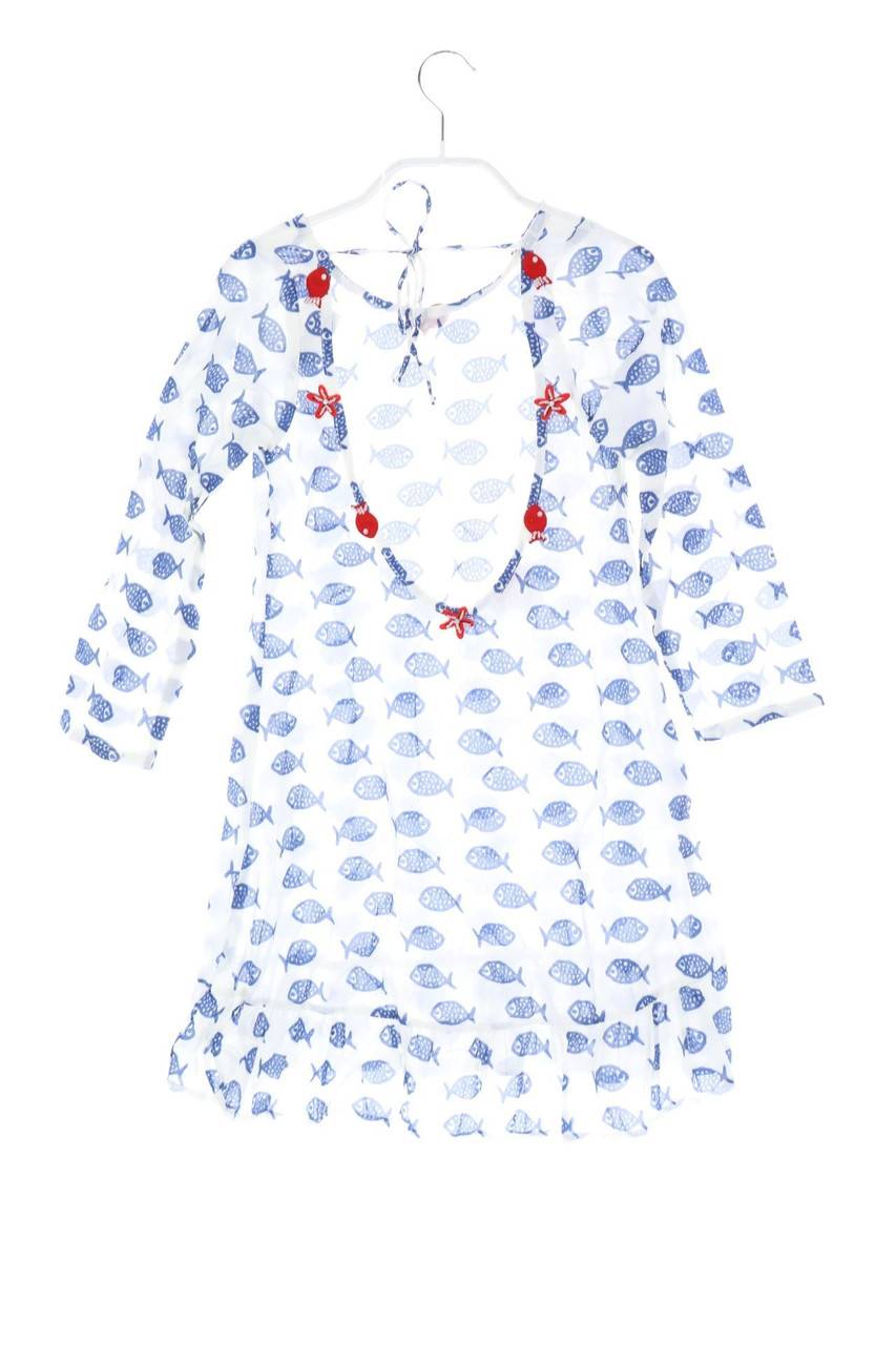 Carou Selini Action Baumwoll-Kleid Mit Applikationen