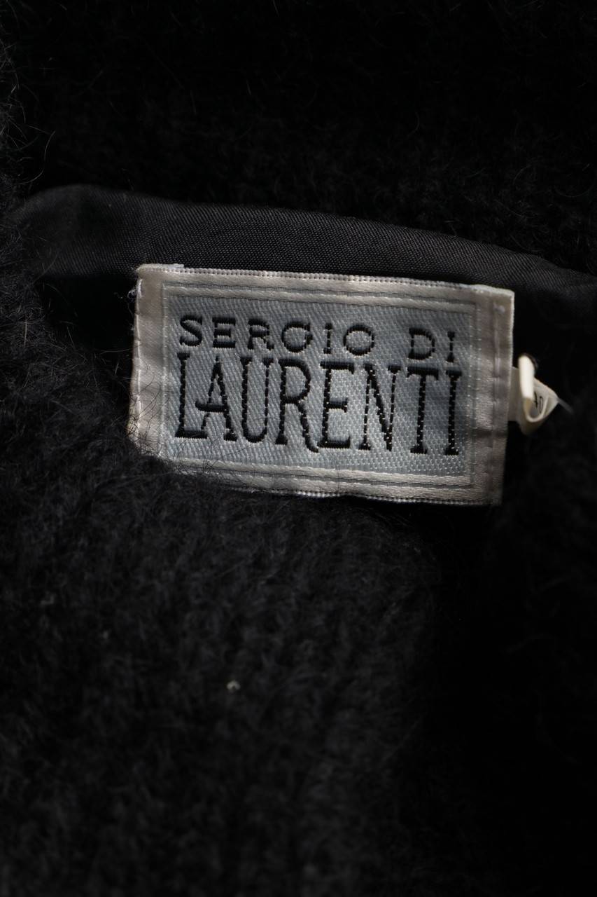 Carou SERGIO DI LAURENTI Vintage-Cardigan Aus Woll-Mix Mit Zickzack-Muster Mit Glitzer