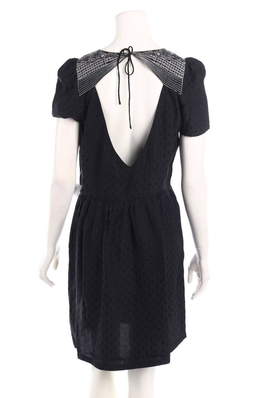 Carou sessun Seidenkleid mit tiefem Rückenausschnitt