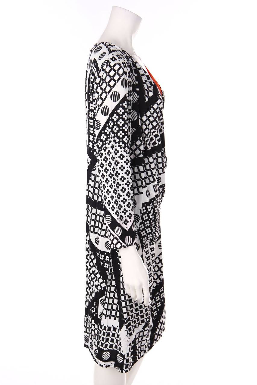 Carou Severi Darling Kleid In Wickel-Optik Mit Print