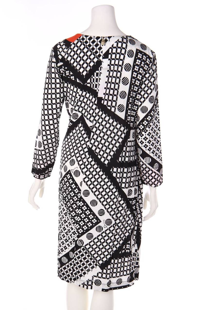 Carou Severi Darling Kleid In Wickel-Optik Mit Print