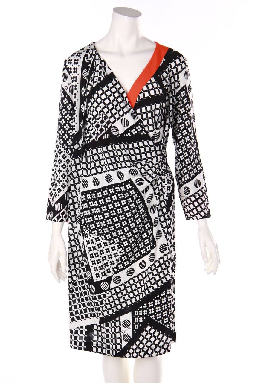 Carou severi Darling Kleid in Wickel-Optik mit Print