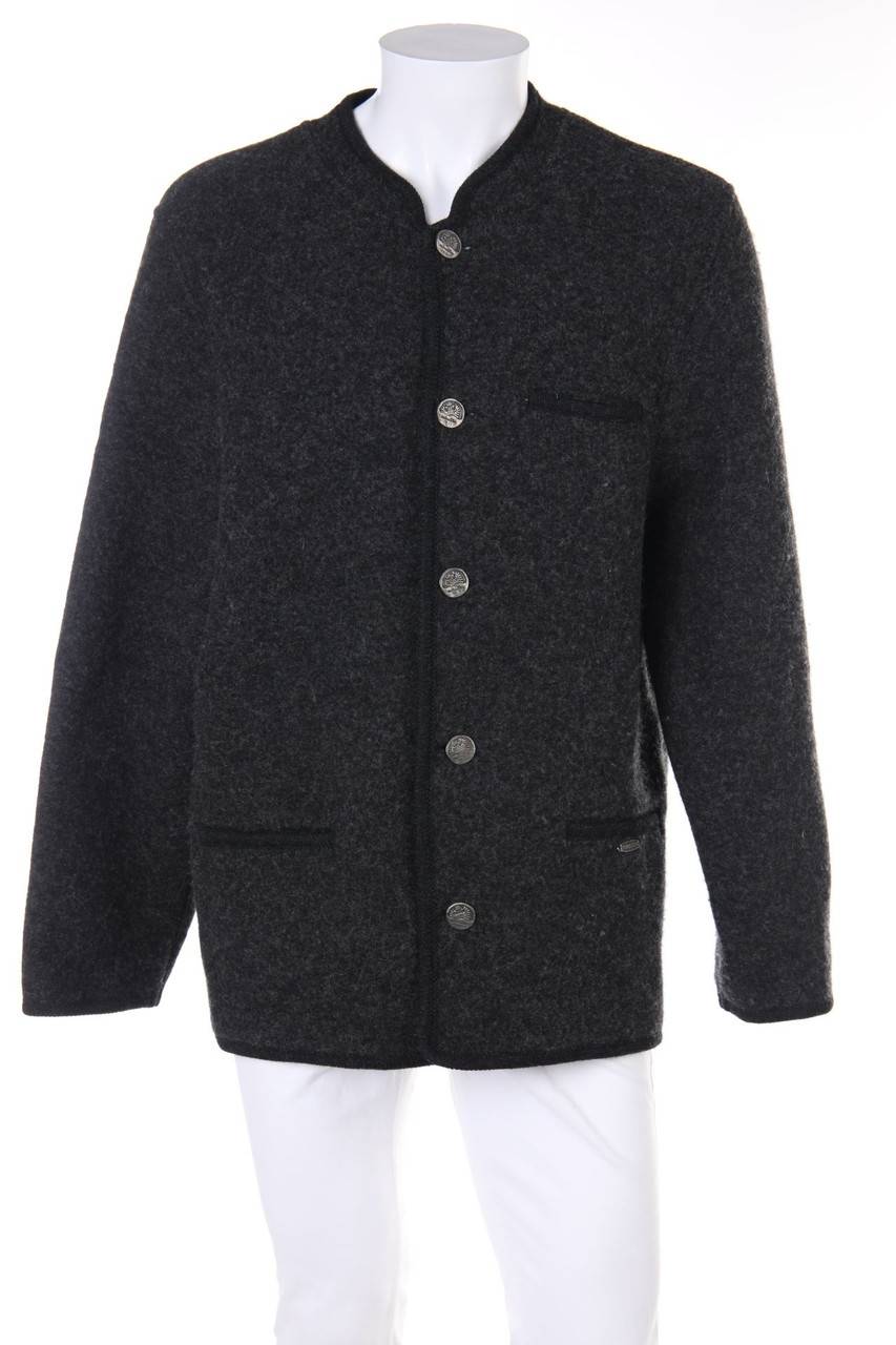 Carou SIGI SCHEIBER Trachten-Jacke aus reiner Schurwolle mit Logo-Knöpfen