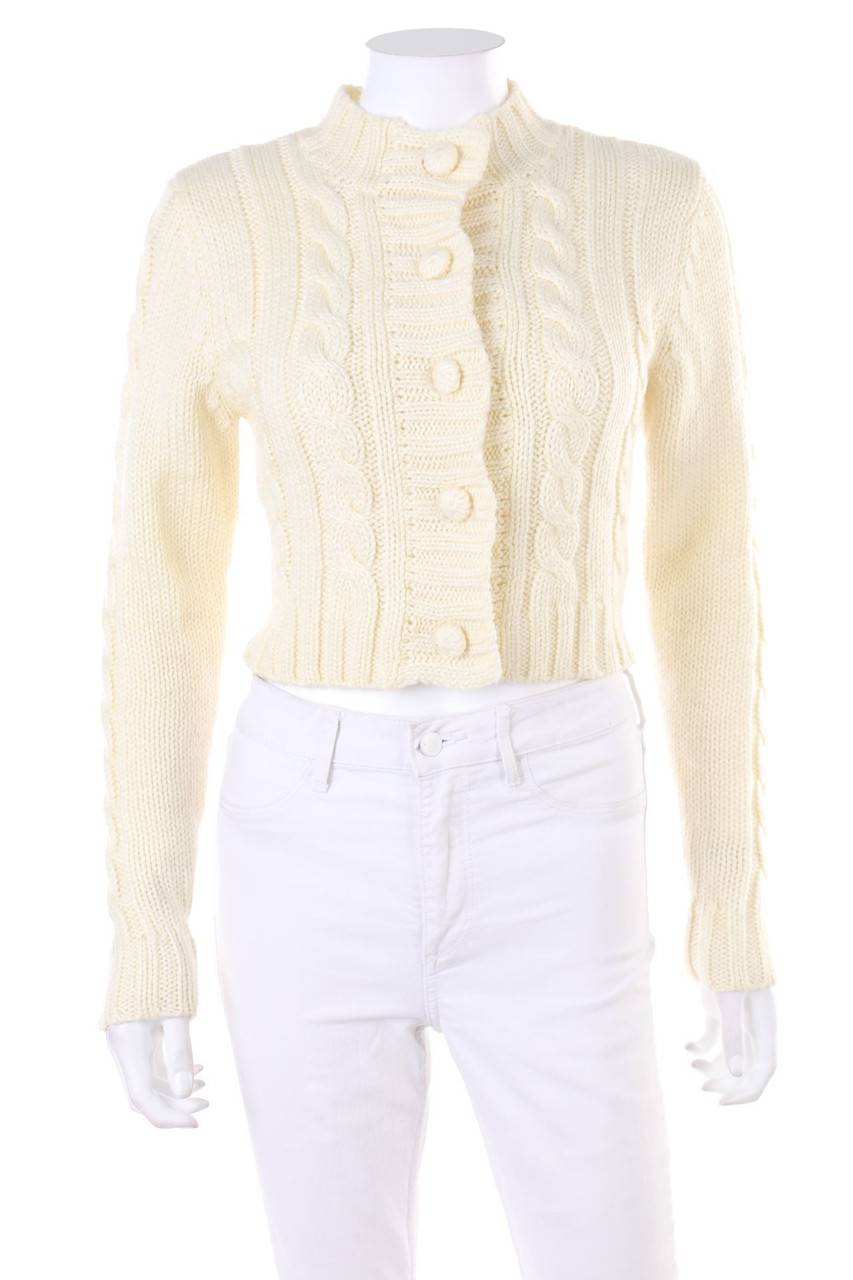 Carou SILVIAN HEACH Cardigan aus Woll-Mix mit Zopf-Muster
