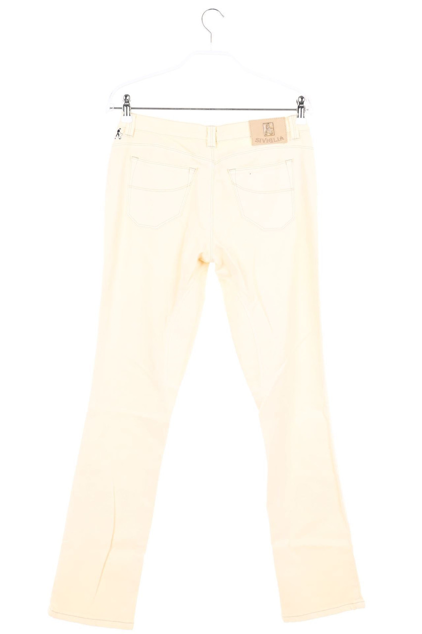 Carou SIVIGLIA Straight Cut Jeans Mit Kunstleder-Details
