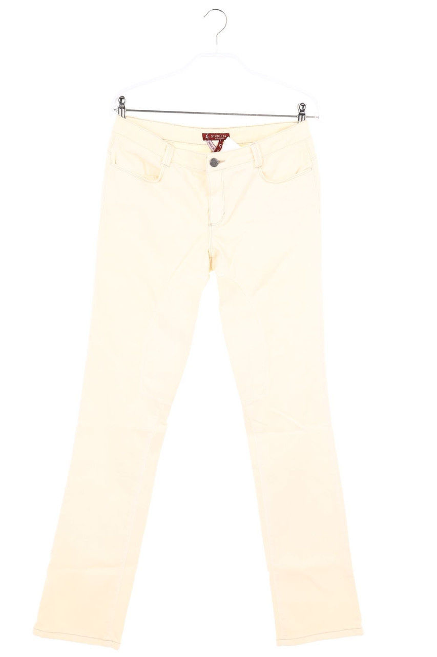 Carou SIVIGLIA Straight Cut Jeans mit Kunstleder-Details