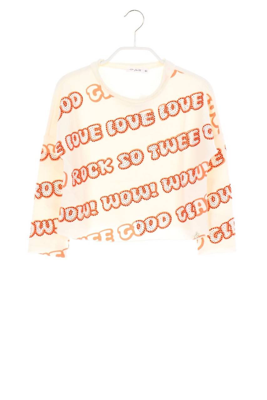Carou SO TWEE BY MISS GRANT Sweatshirt mit Strass-Steinen