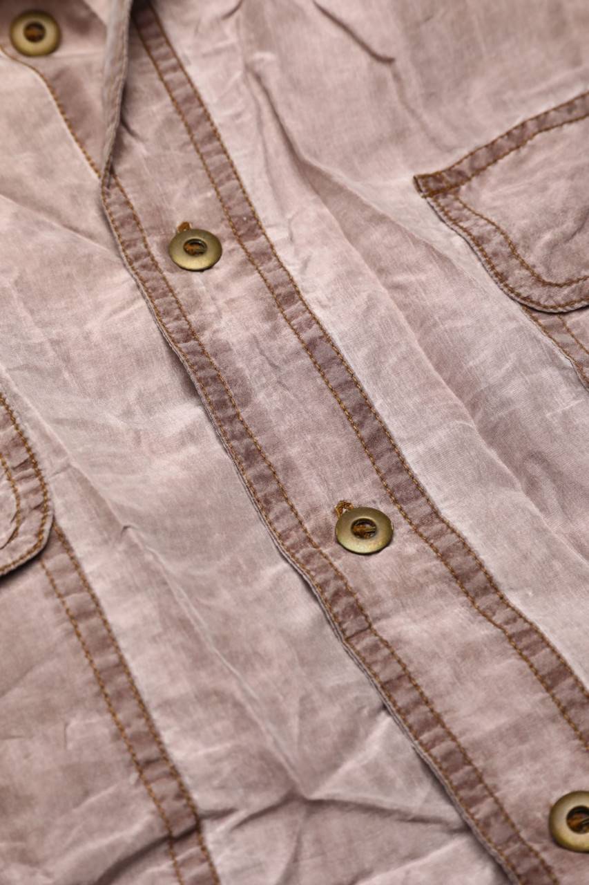 Carou Soie Pour Soi Hemd-Bluse Aus Seide Mit Aufgesetzten Taschen