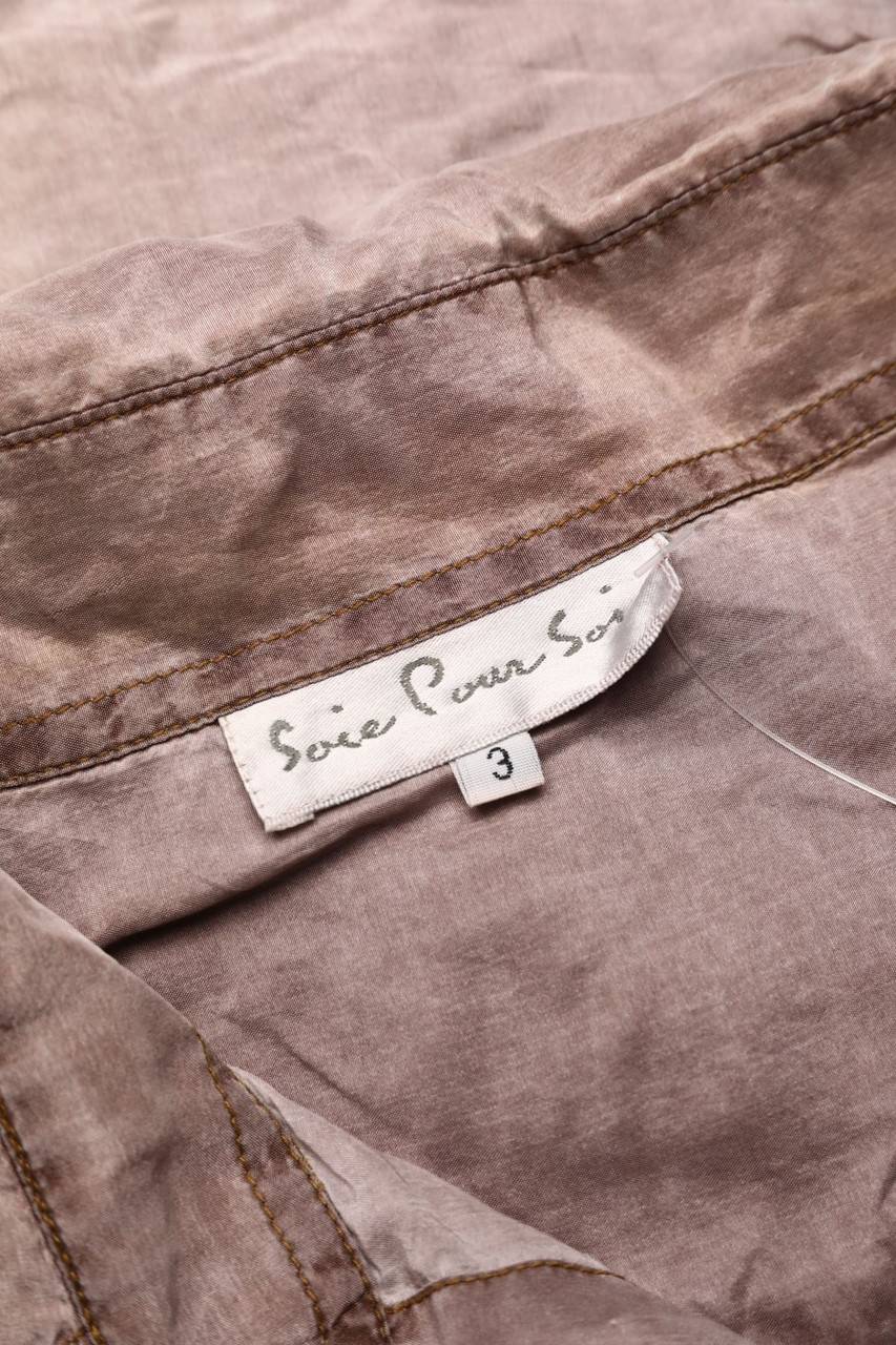 Carou Soie Pour Soi Hemd-Bluse Aus Seide Mit Aufgesetzten Taschen