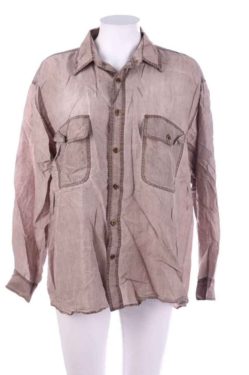 Carou Soie Pour Soi Hemd-Bluse aus Seide mit aufgesetzten Taschen