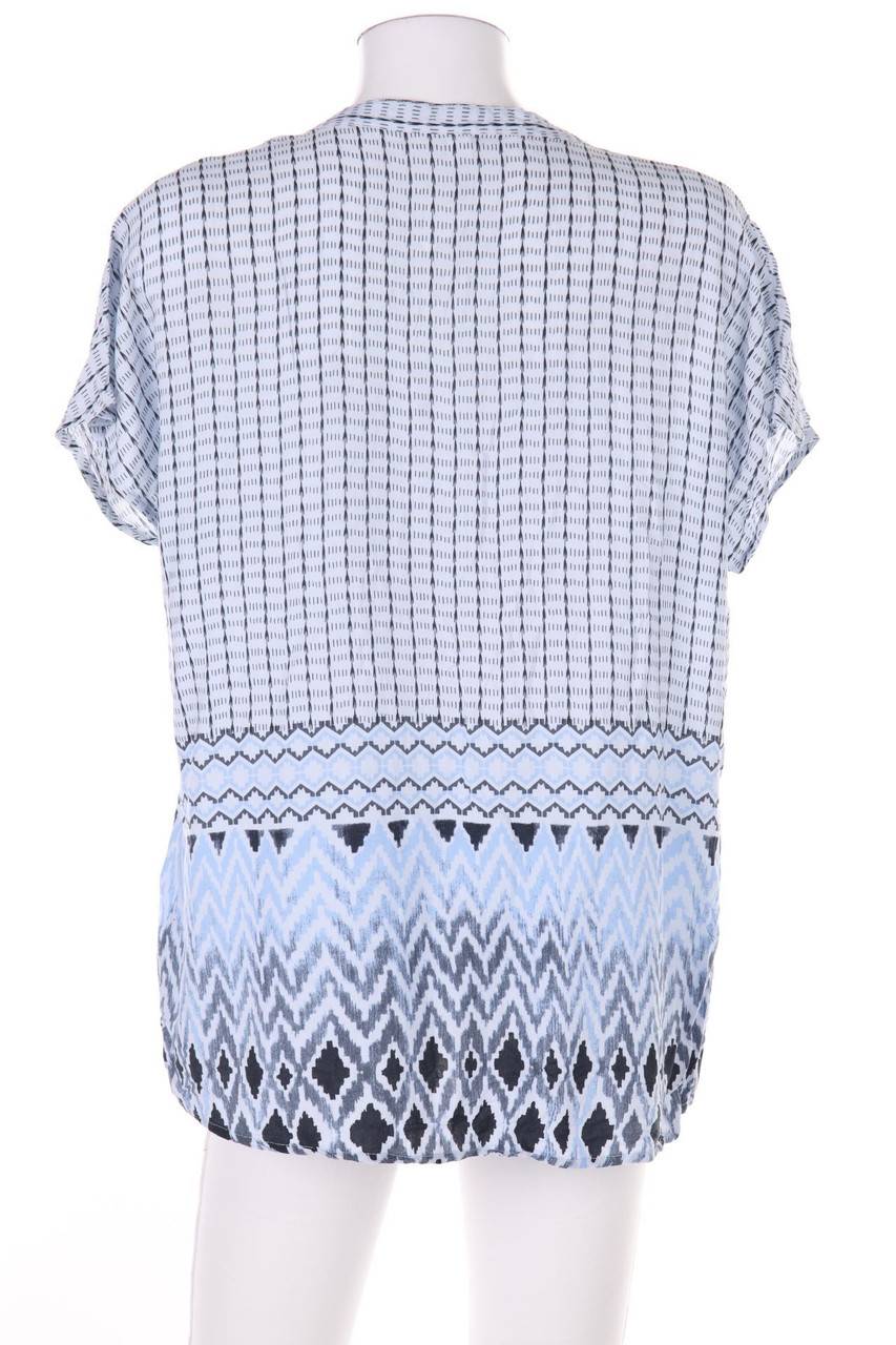 Carou Soyaconcept Kurzarm-Bluse Mit Ethno-Print Mit Batwing-Ärmeln