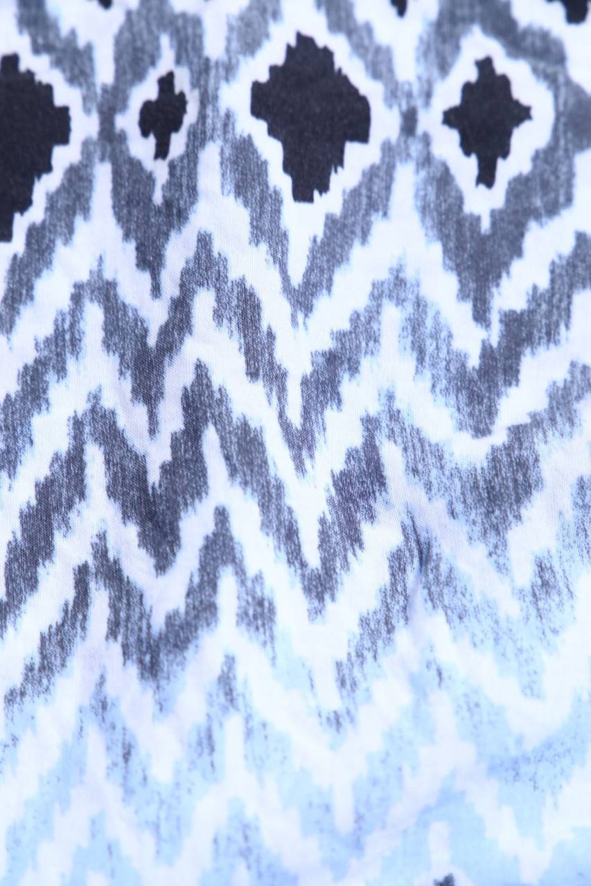 Carou Soyaconcept Kurzarm-Bluse Mit Ethno-Print Mit Batwing-Ärmeln