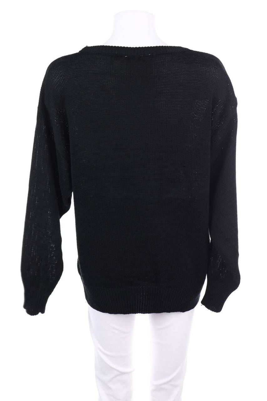 Carou Spengler Mode Vintage-Strick-Pullover Mit Glitzer