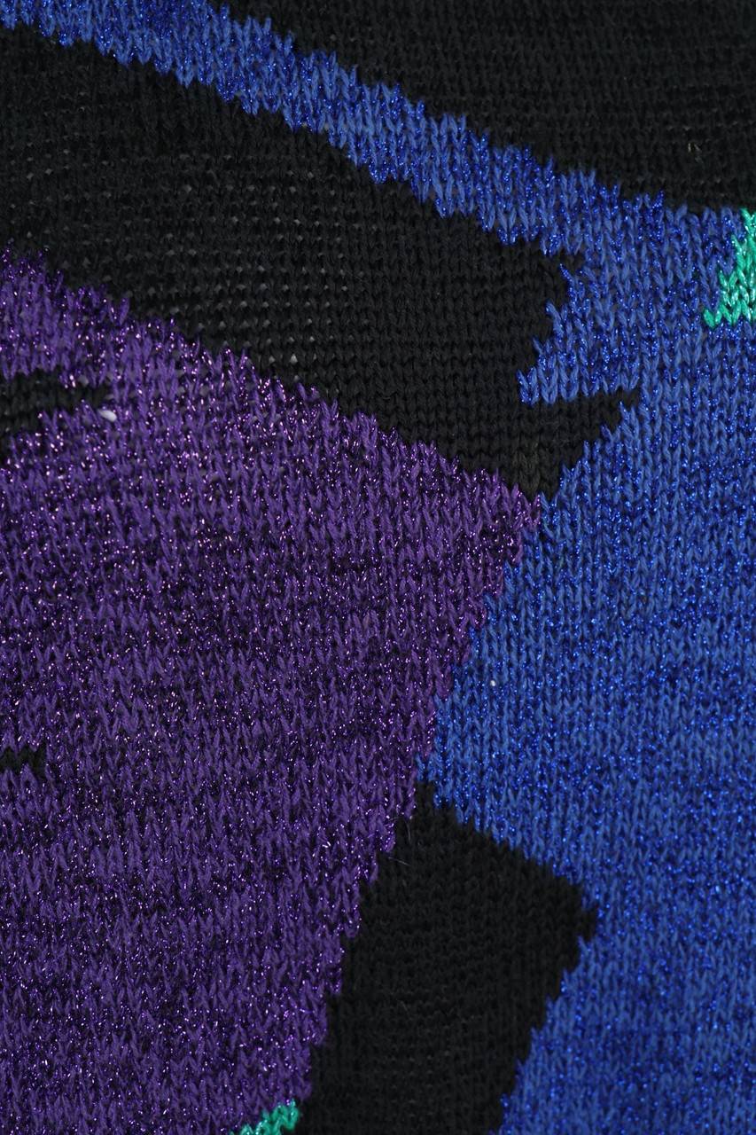 Carou Spengler Mode Vintage-Strick-Pullover Mit Glitzer