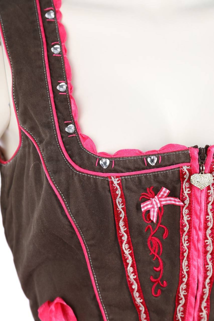 Carou Spieth & Wensky Dirndl Mit Schmuckstein-Applikation Zum Knoten