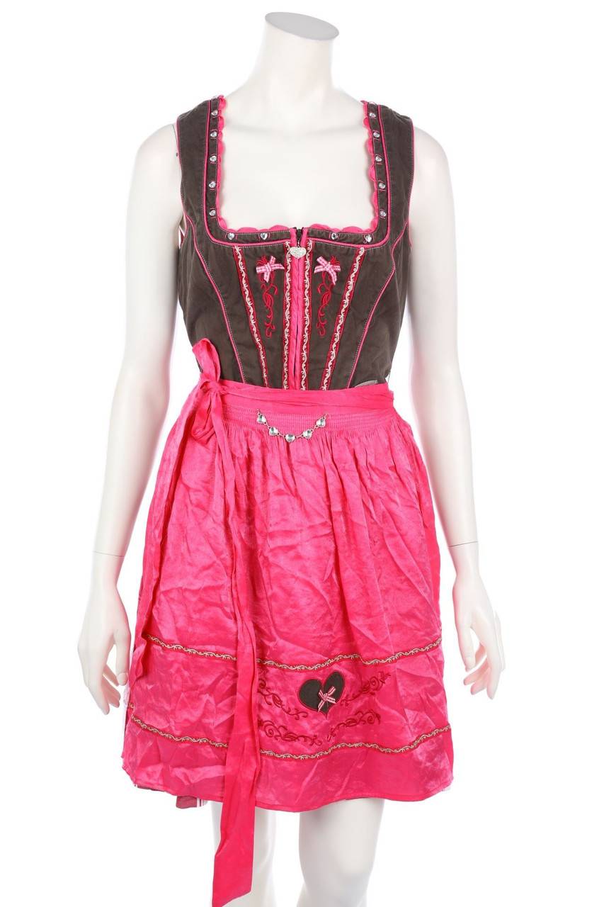 Carou Spieth & Wensky Dirndl mit Schmuckstein-Applikation zum Knoten