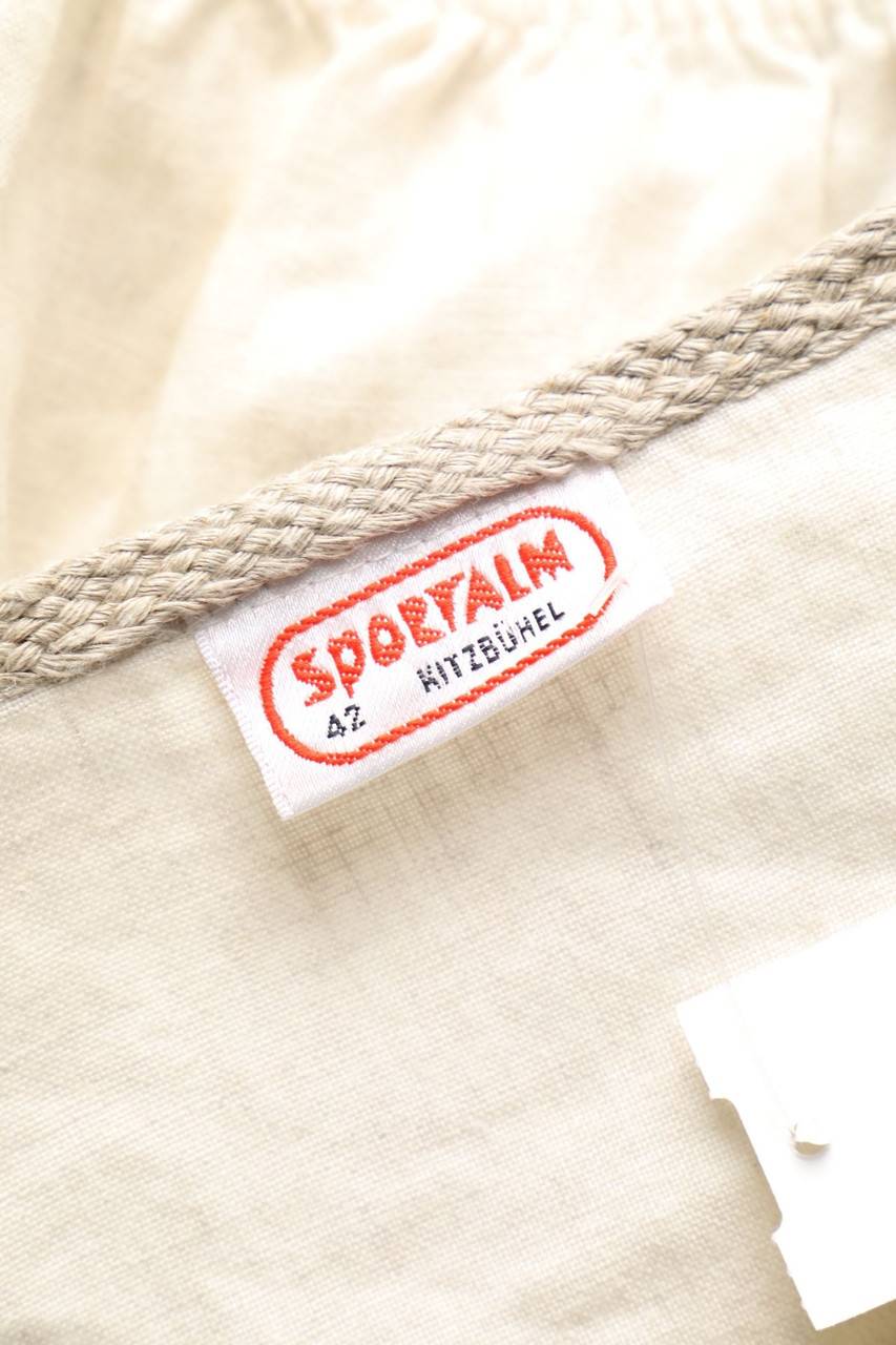 Carou SPORTALM KITZBÜHEL Cropped-Trachten-Bluse Aus Leinen