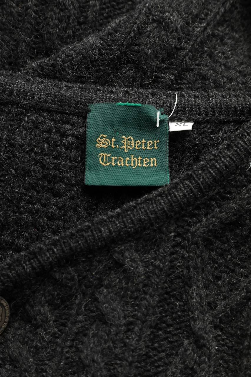 Carou St. Peter Trachten Strick-Weste Im Trachten-Stil Mit Wolle