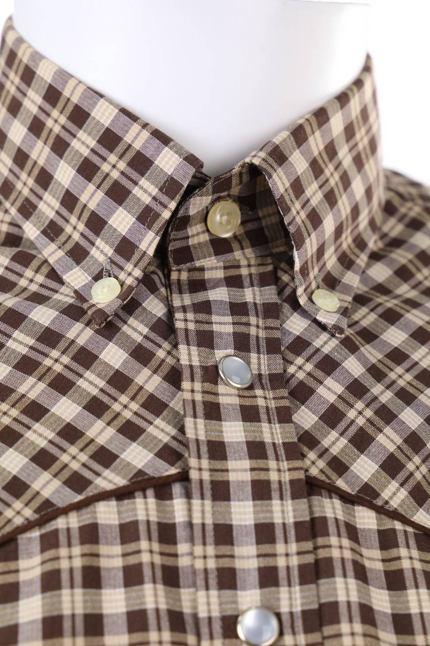 Carou STARS & STRIPES Cowboy-kariertes Button-down-Hemd