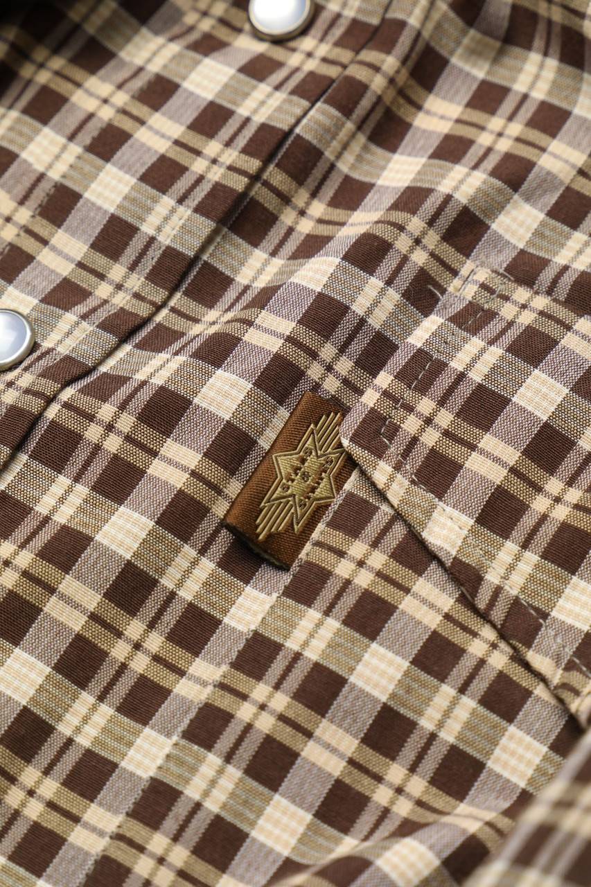 Carou STARS & STRIPES Cowboy-kariertes Button-down-Hemd