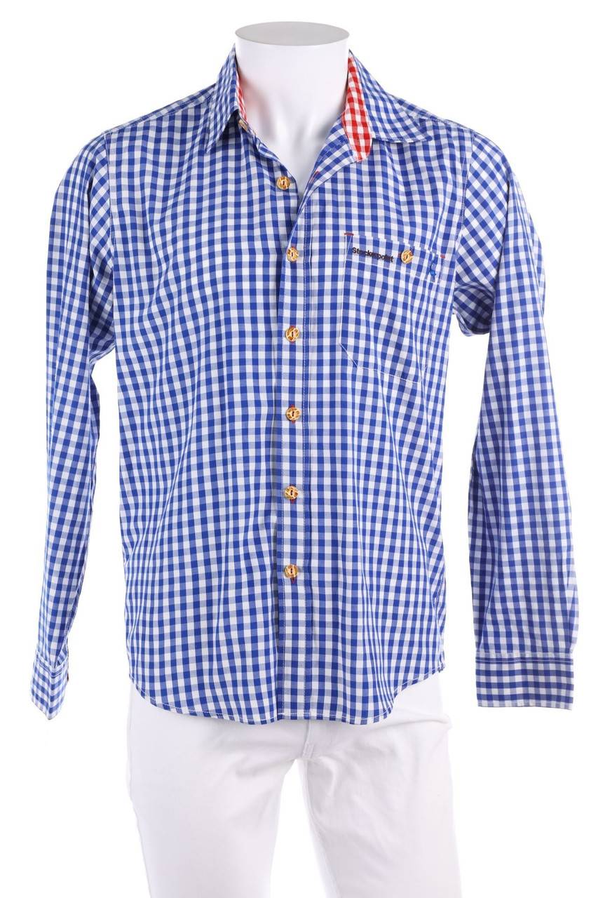 Carou STOCKERPOINT Trachten-Hemd Mit Logo-Stickerei