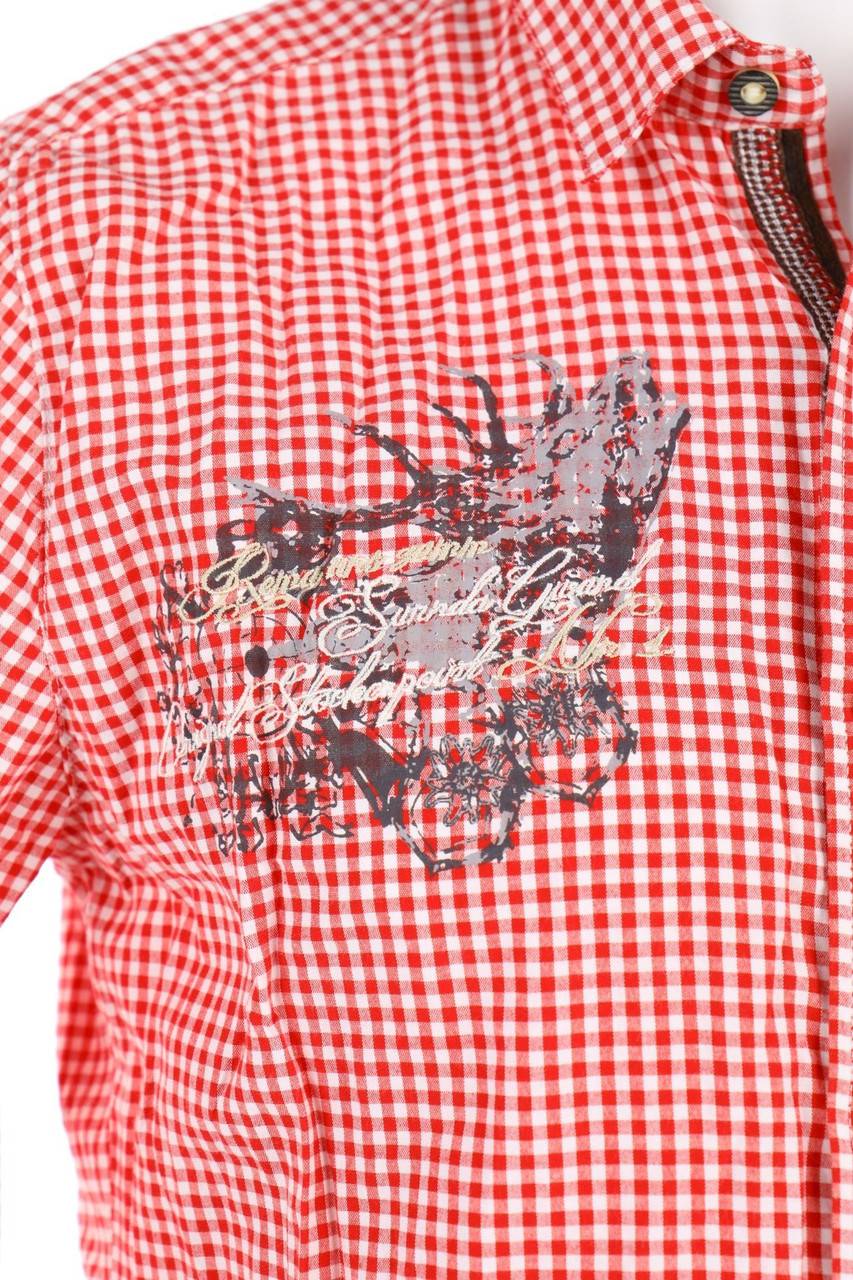 Carou STOCKERPOINT Trachten-kariertes Hemd Mit Logo-Stickerei