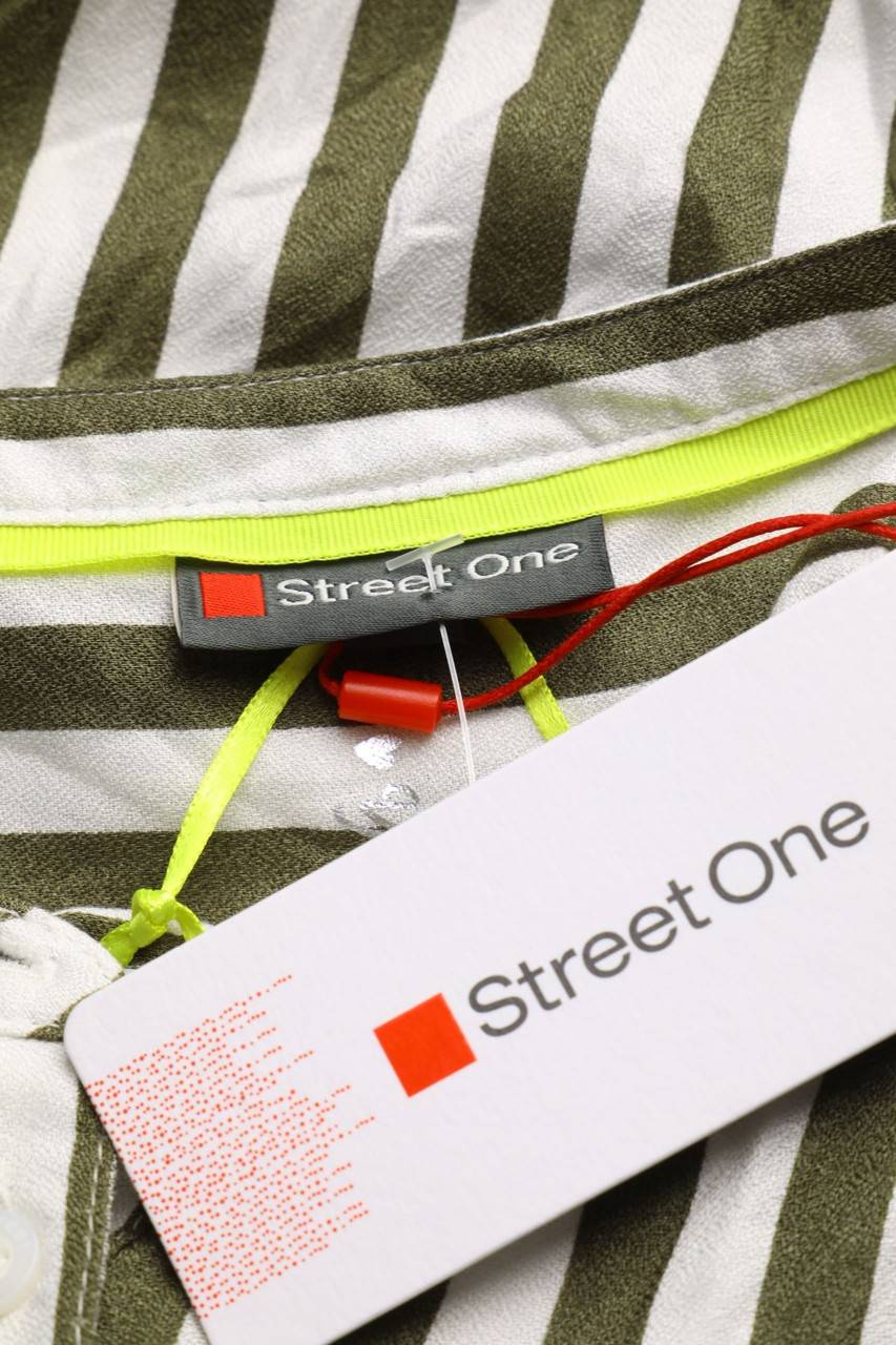 Carou Street One Streifen-Bluse Mit Roll-up-Manschette