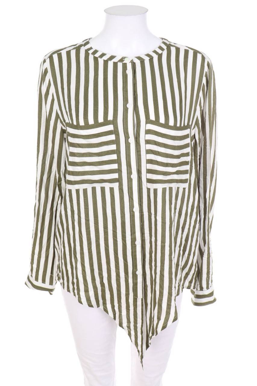 Carou Street One Streifen-Bluse mit Roll-up-Manschette
