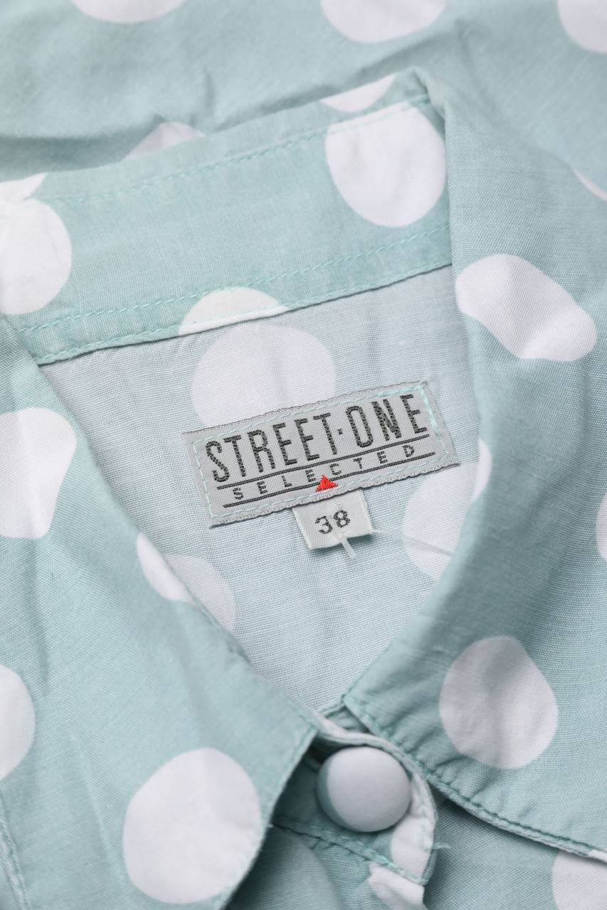 Carou Street One Vintage-Hemd-Bluse Mit Kurzem Ärmel