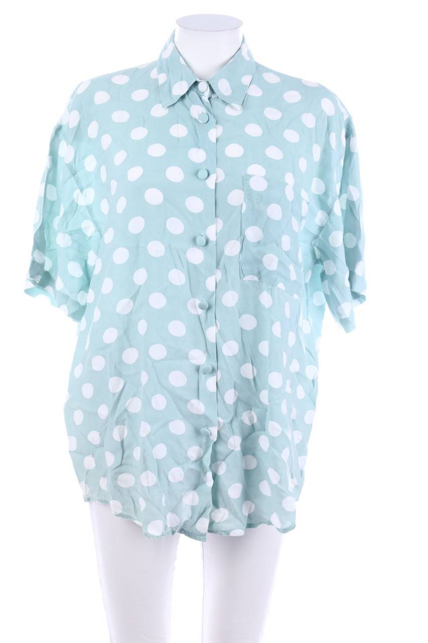 Carou Street One Vintage-Hemd-Bluse mit kurzem Ärmel