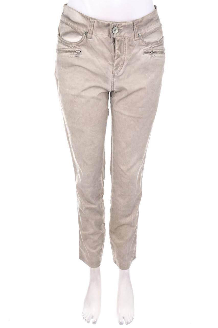 Carou Street One Vintage Style-Used Look Straight Cut Jeans mit Zipper