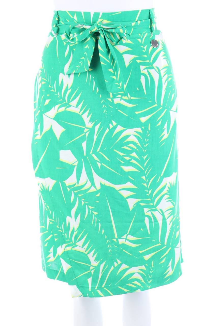 Carou TAIFUN Rock in Wickel-Optik mit Tropical Print