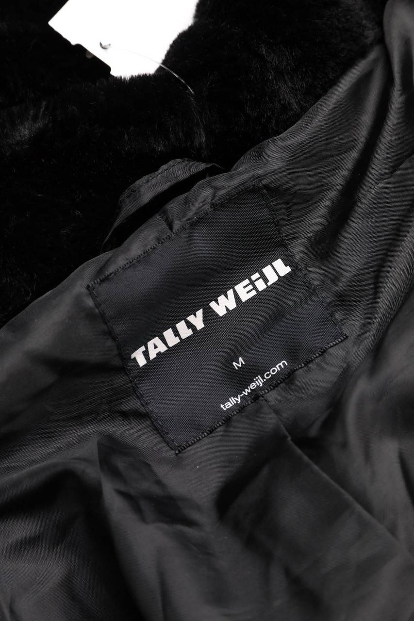 Carou TALLY WEiJL Cropped-Fake Fur-Jacke Mit Kapuze