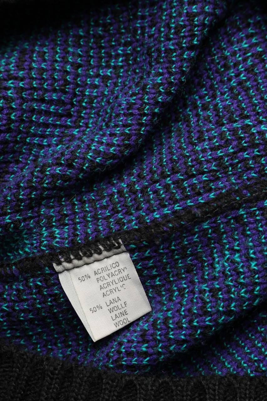 Carou Teelin´s 80s-Strick-Pullover Aus Woll-Mix Mit Pailletten