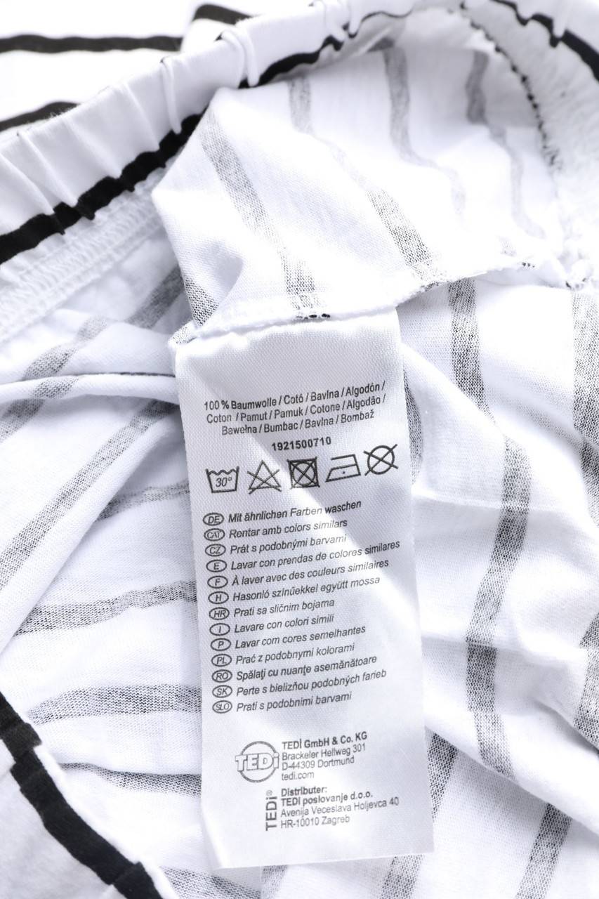 Carou TESSENTIALS Streifen-Cropped-Shirt Aus Baumwolle Mit überschnittener Schulter