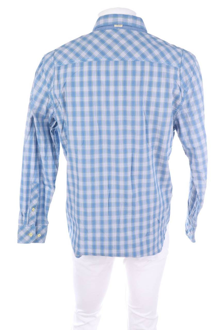 Carou TIMEOUT Kariertes Button-down-Hemd Mit Logo-Stickerei