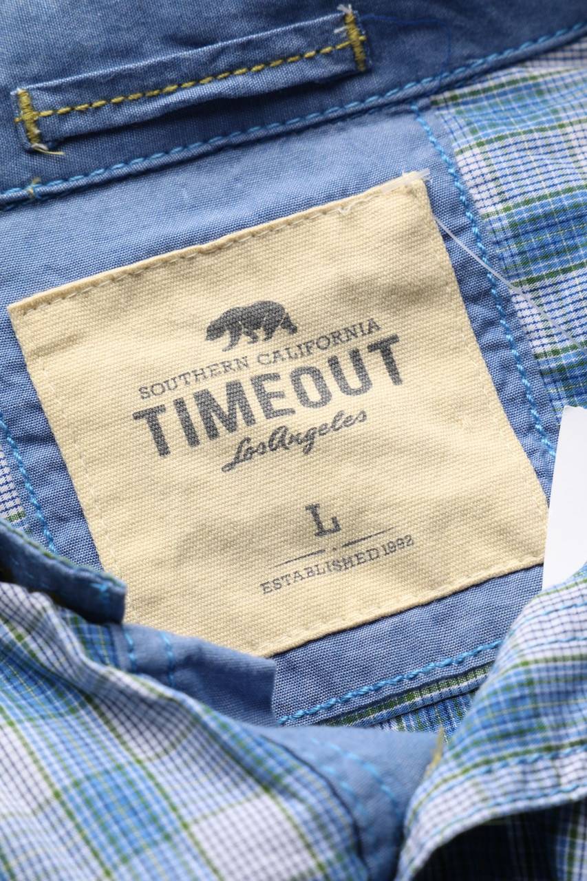 Carou TIMEOUT Kariertes Button-down-Hemd Mit Logo-Stickerei