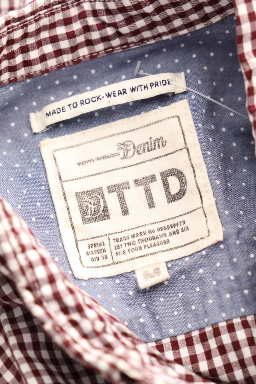 Carou TOM TAILOR Denim Kurzarm-Hemd Mit Karo-Muster