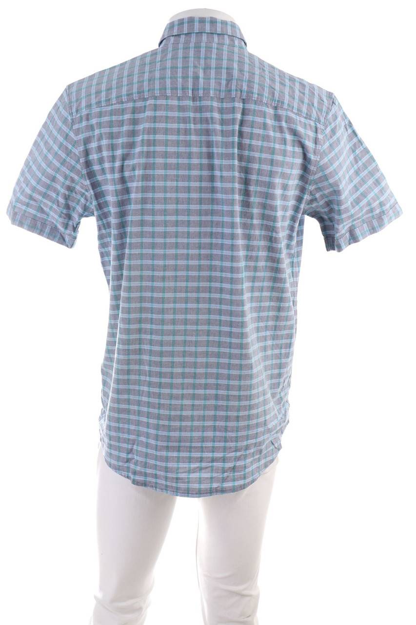 Carou TOM TAILOR Kurzarm-Hemd Mit Button-down-Kragen