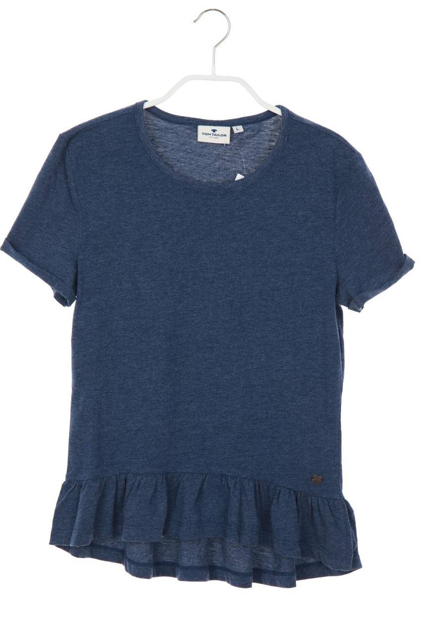 Carou TOM TAILOR Kurzarm-T-Shirt mit Logo-Applikation