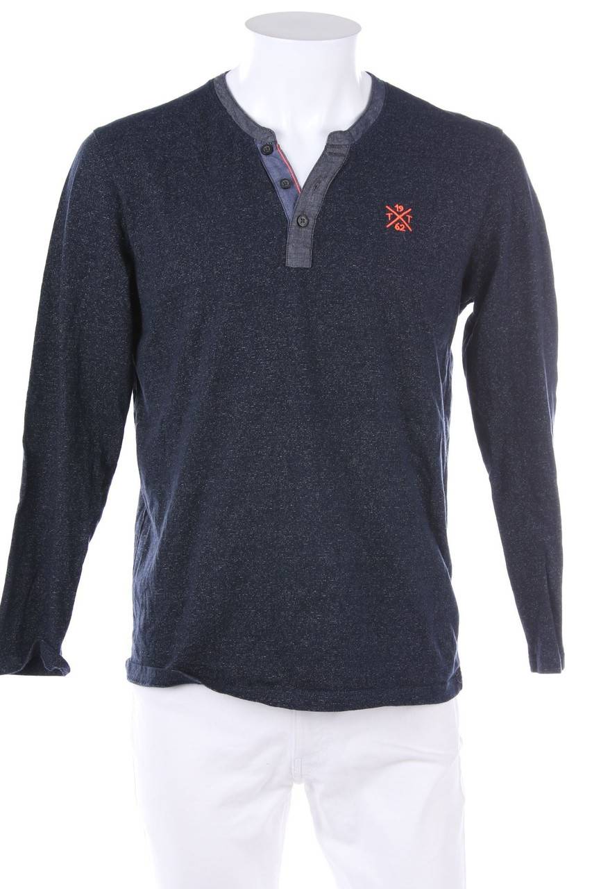 Carou TOM TAILOR Longsleeve-Shirt mit Logo-Stickerei