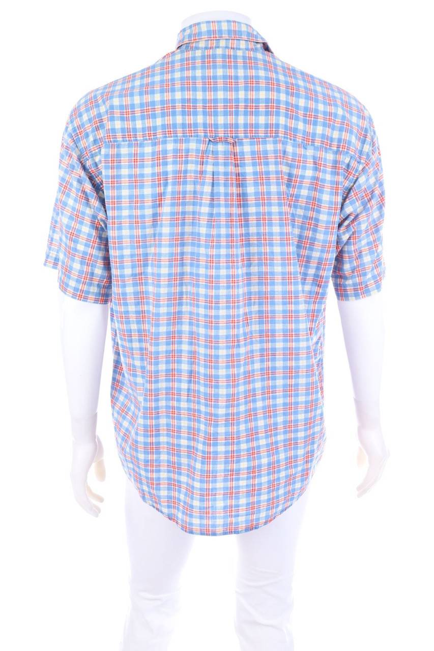 Carou TOM TAILOR Vintage-Kurzarm-Hemd Mit Karo-Muster