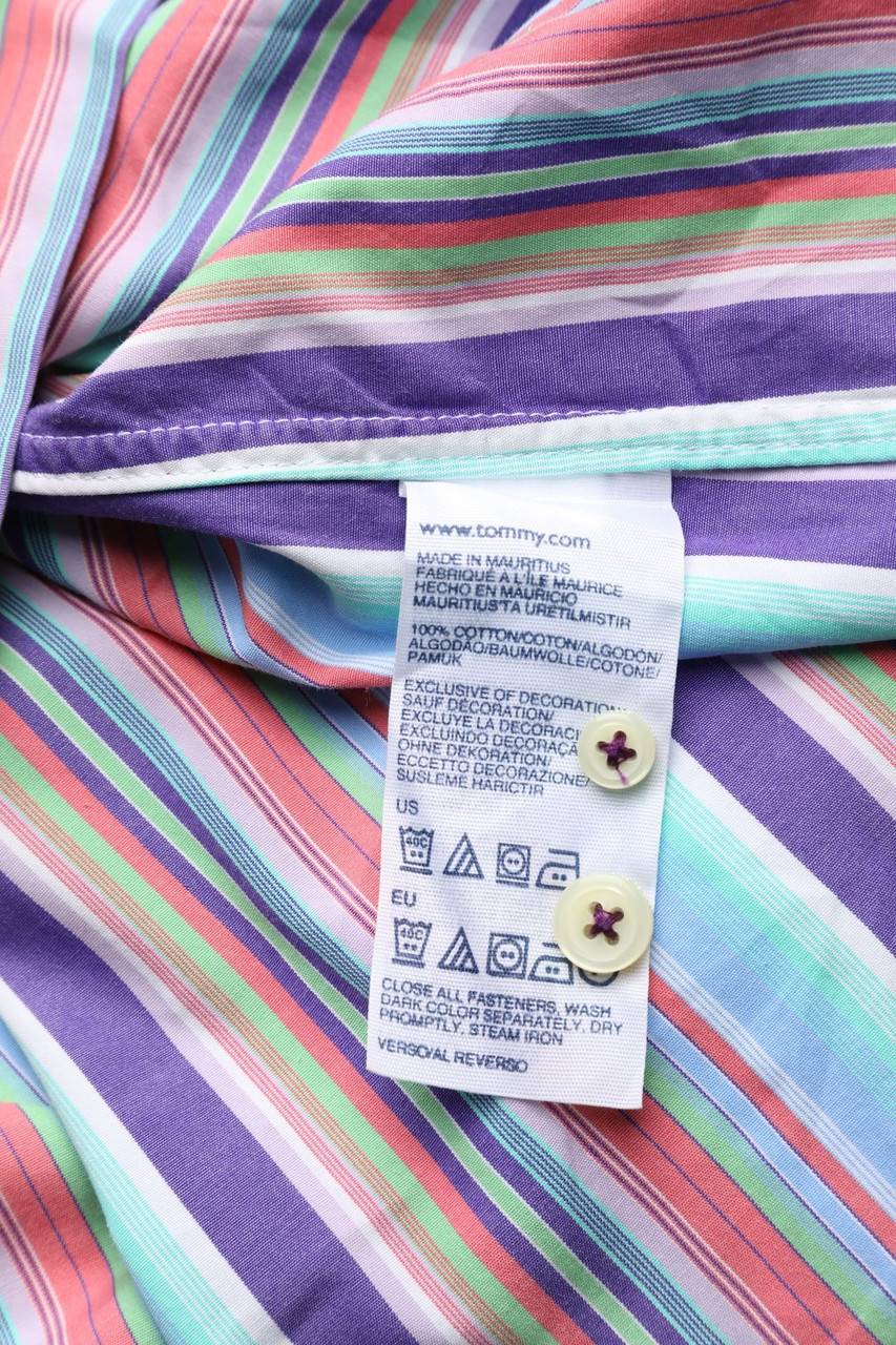 Carou TOMMY HILFIGER Gestreiftes Button-down-Hemd Aus Baumwolle
