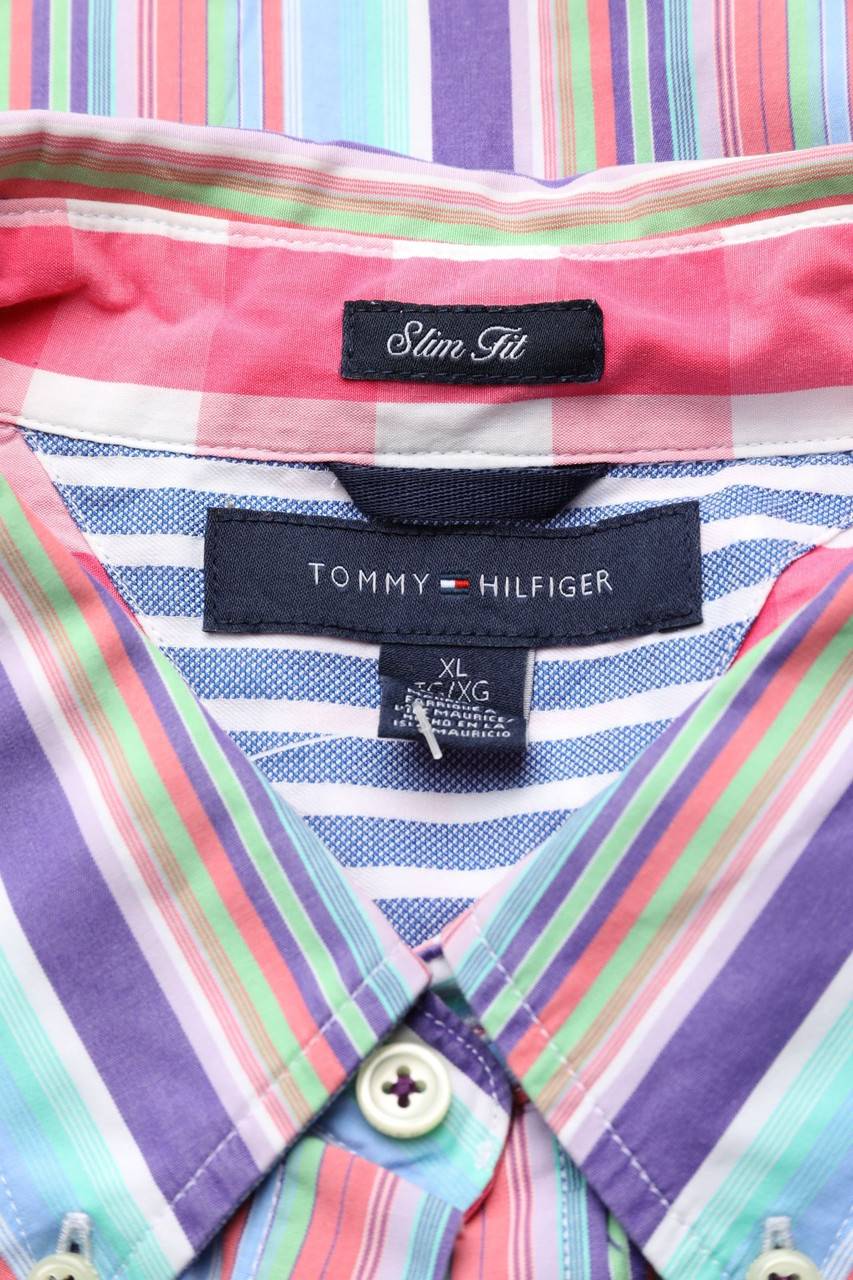 Carou TOMMY HILFIGER Gestreiftes Button-down-Hemd Aus Baumwolle