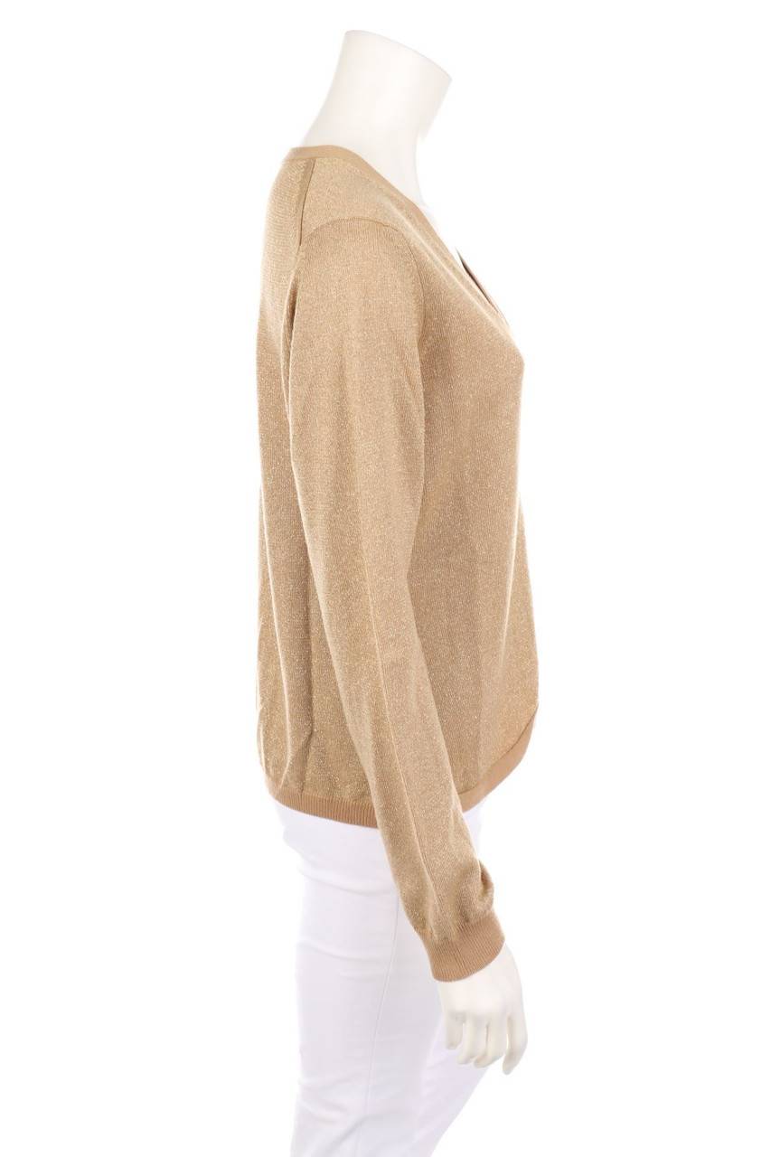 Carou TOMMY HILFIGER Glitzer-Cardigan Mit Logo-Plakette