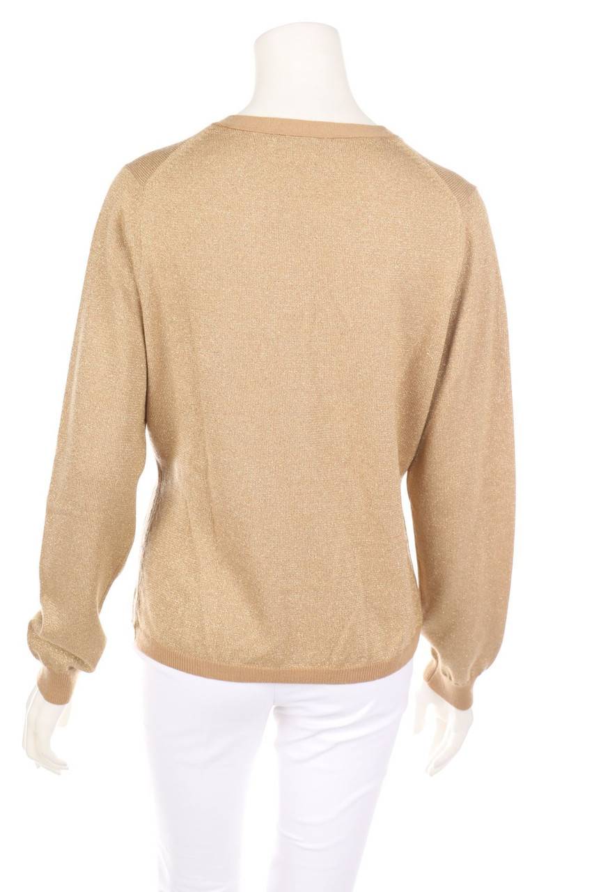 Carou TOMMY HILFIGER Glitzer-Cardigan Mit Logo-Plakette