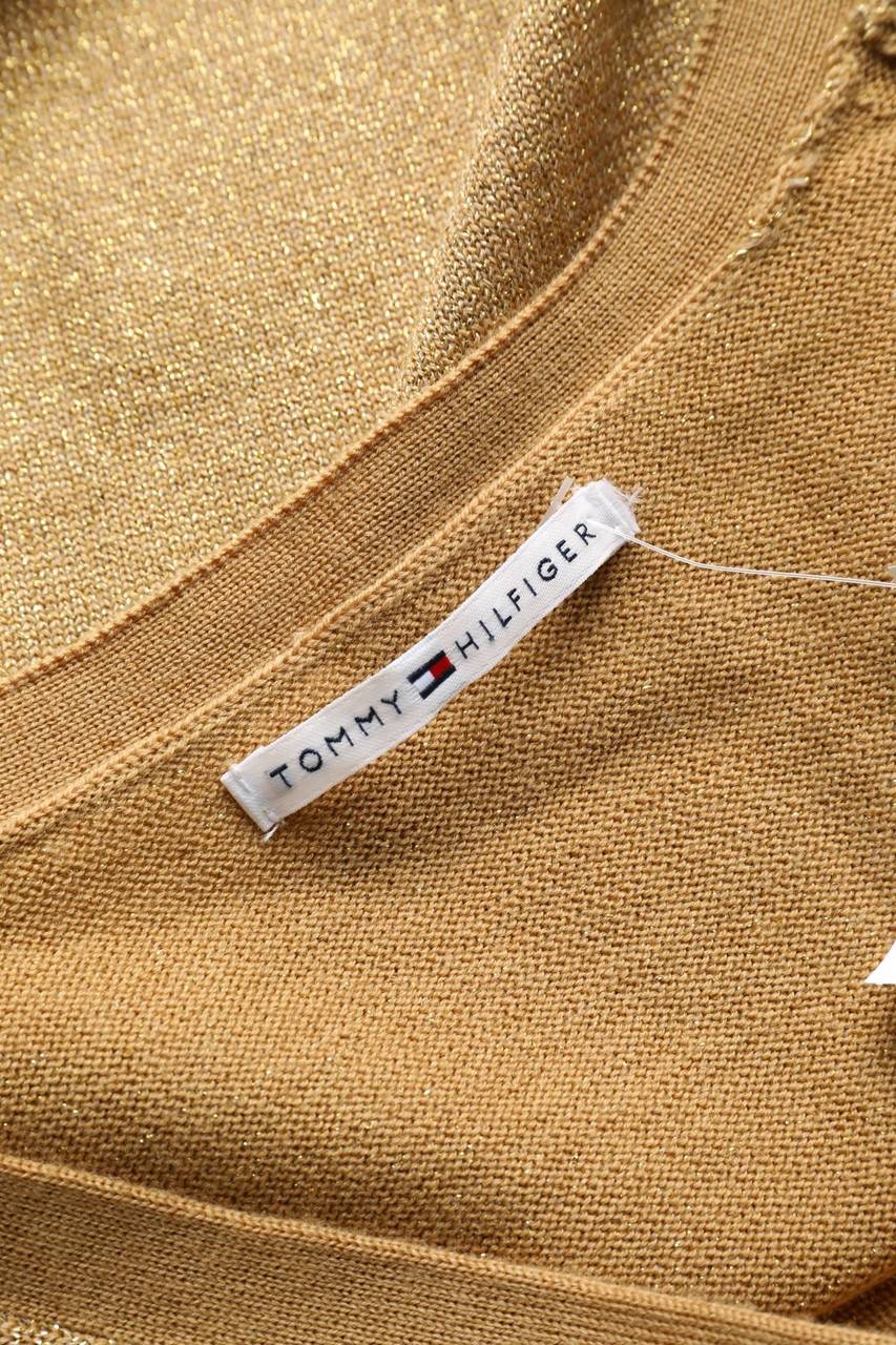 Carou TOMMY HILFIGER Glitzer-Cardigan Mit Logo-Plakette